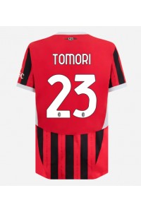 Fotbalové Dres AC Milan Fikayo Tomori #23 Domácí Oblečení 2024-25 Krátký Rukáv